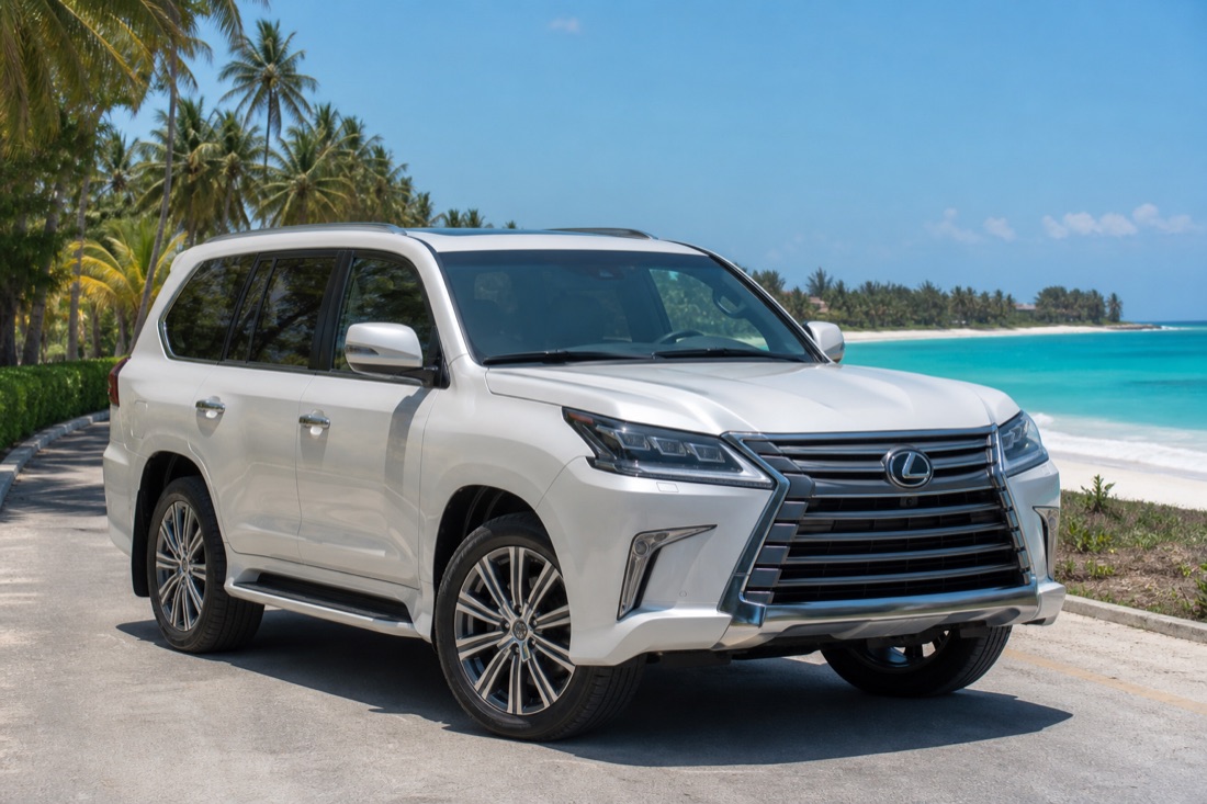 Lexus LX 570 on the Kenyan coast